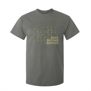 Deny Defend Depose T Shirt For Kid Camo American Flag TS09 Military Green Print Your Wear