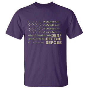 Deny Defend Depose T Shirt Camo American Flag TS09 Purple Print Your Wear