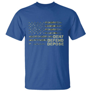 Deny Defend Depose T Shirt Camo American Flag TS09 Royal Blue Print Your Wear