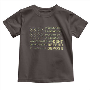 Deny Defend Depose Toddler T Shirt Camo American Flag TS09 Dark Chocolate Print Your Wear