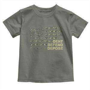 Deny Defend Depose Toddler T Shirt Camo American Flag TS09 Military Green Print Your Wear