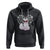 Valentine's Day Hoodie Arctic Snow Fox Heart Glasses Snowflake Animal Lover TS09 Black Printyourwear