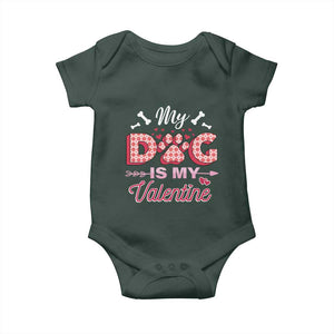 Valentine's Day Baby Onesie My Dogs Are My Valentine Pet Heart TS09 Print Your Wear