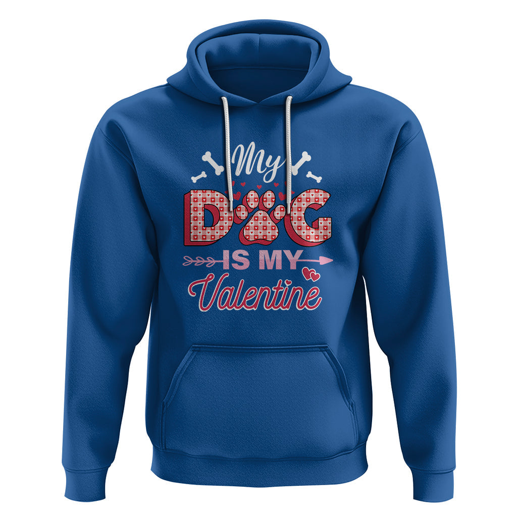 Valentine's Day Hoodie My Dogs Are My Valentine Pet Heart TS09 Royal Blue Printyourwear