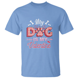 Valentine's Day T Shirt My Dogs Are My Valentine Pet Heart TS09 Carolina Blue Printyourwear