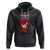 Valentine's Day Hoodie My Frenchie Is My Valentine Cute French Bulldog Rose Heart TS09 Black Printyourwear