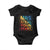 Valentine's Day Baby Onesie Mrs Steal Your Heart Funny Rainbow Heart TS09 Black Print Your Wear