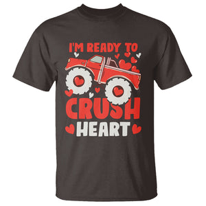 Valentine's Day T Shirt I Ready To Crush Hearts Monster Truck TS09 Dark Chocolate Printyourwear