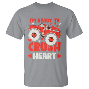 Valentine's Day T Shirt I Ready To Crush Hearts Monster Truck TS09 Sport Gray Printyourwear