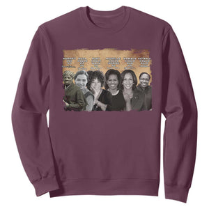 Black Women History Sweatshirt Harriet Led So Rosa Could Sit Black History TS09 Maroon Print Your Wear
