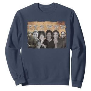 Black Women History Sweatshirt Harriet Led So Rosa Could Sit Black History TS09 Navy Print Your Wear