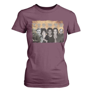 Black Women History T Shirt For Women Harriet Led So Rosa Could Sit Black History TS09 Maroon Print Your Wear