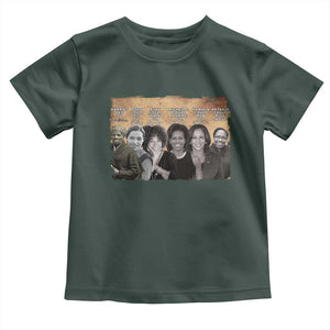 Black Women History Toddler T Shirt Harriet Led So Rosa Could Sit Black History TS09 Dark Forest Green Print Your Wear