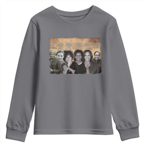 Black Women History Youth Sweatshirt Harriet Led So Rosa Could Sit Black History TS09 Charcoal Print Your Wear