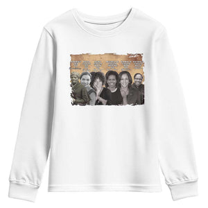 Black Women History Youth Sweatshirt Harriet Led So Rosa Could Sit Black History TS09 White Print Your Wear