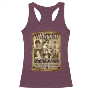 Black Women History Racerback Tank Top Shirley Madam Cj Sojourner Truth Well Behaved Women Seldom Make History TS09 Maroon Print Your Wear