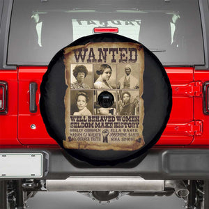 Black Women History Spare Tire Cover Shirley Madam Cj Sojourner Truth Well Behaved Women Seldom Make History TS09 Black Print Your Wear