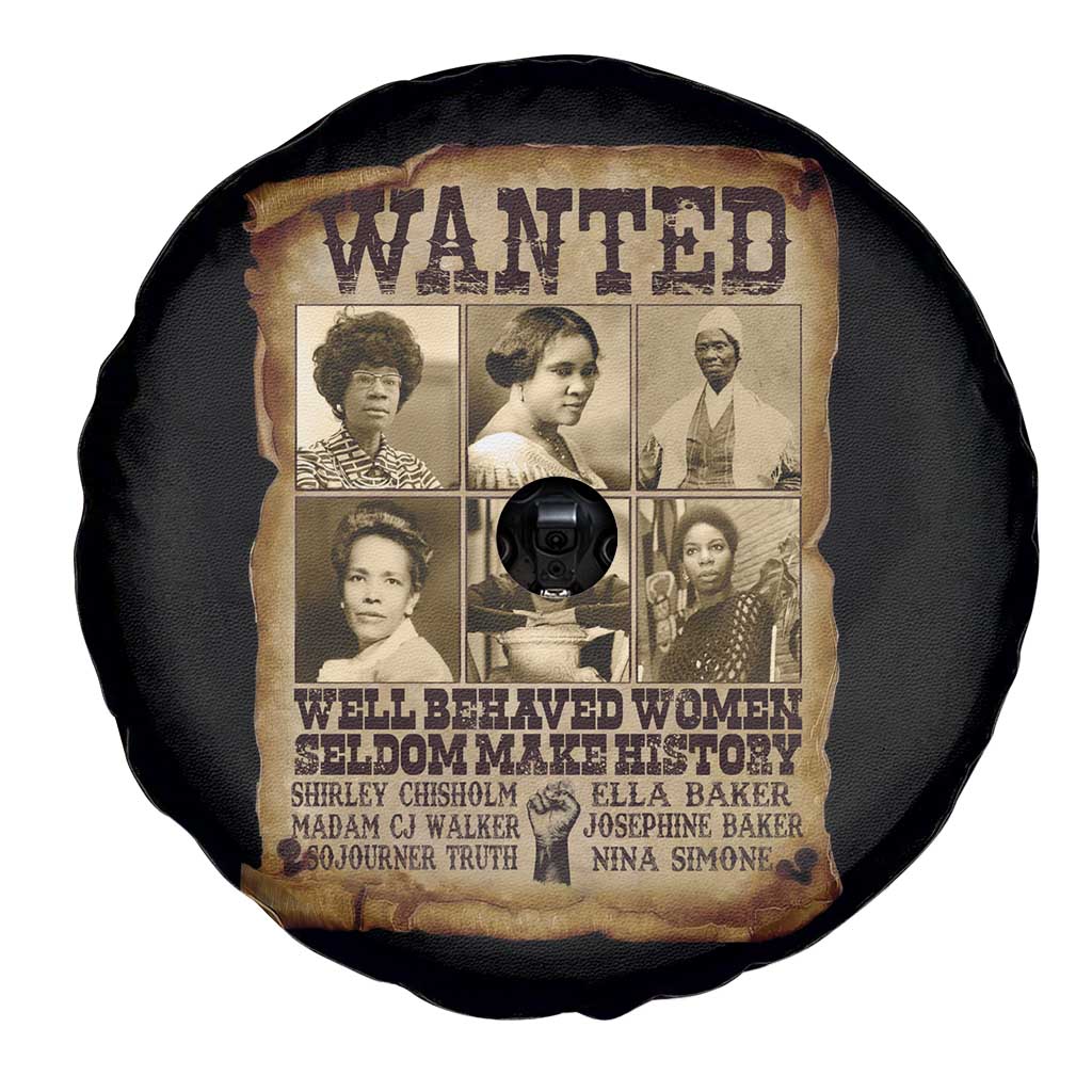 Black Women History Spare Tire Cover Shirley Madam Cj Sojourner Truth Well Behaved Women Seldom Make History TS09 Print Your Wear