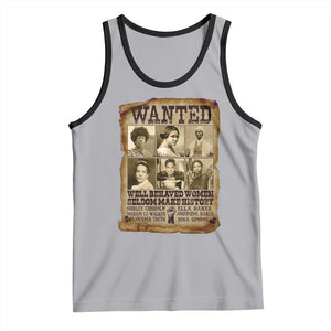Black Women History Tank Top Shirley Madam Cj Sojourner Truth Well Behaved Women Seldom Make History TS09 Athletic Heather Black Print Your Wear