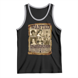 Black Women History Tank Top Shirley Madam Cj Sojourner Truth Well Behaved Women Seldom Make History TS09 Black Athletic Heather Print Your Wear