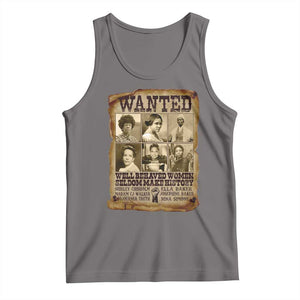 Black Women History Tank Top Shirley Madam Cj Sojourner Truth Well Behaved Women Seldom Make History TS09 Deep Heather Print Your Wear