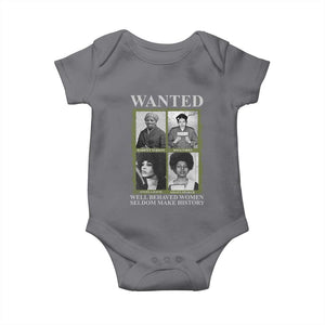 Black Women History Baby Onesie Harriet Tubman Rosa Parks Angela Davis Assata Shakur TS09 Charcoal Print Your Wear