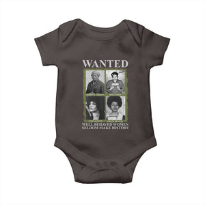 Black Women History Baby Onesie Harriet Tubman Rosa Parks Angela Davis Assata Shakur TS09 Dark Chocolate Print Your Wear