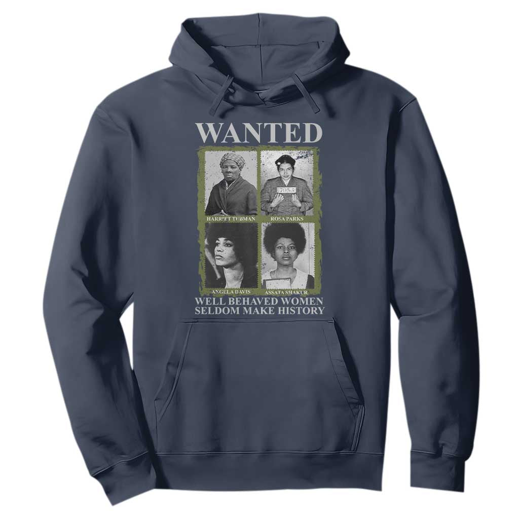 Black Women History Hoodie Harriet Tubman Rosa Parks Angela Davis Assata Shakur TS09 Navy Print Your Wear