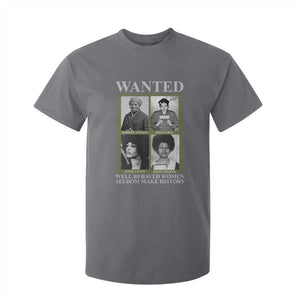 Black Women History T Shirt For Kid Harriet Tubman Rosa Parks Angela Davis Assata Shakur TS09 Charcoal Print Your Wear