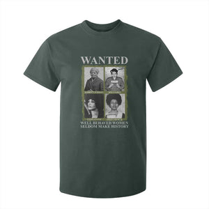 Black Women History T Shirt For Kid Harriet Tubman Rosa Parks Angela Davis Assata Shakur TS09 Dark Forest Green Print Your Wear