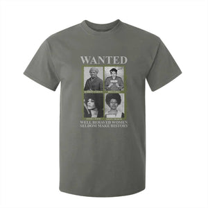 Black Women History T Shirt For Kid Harriet Tubman Rosa Parks Angela Davis Assata Shakur TS09 Military Green Print Your Wear