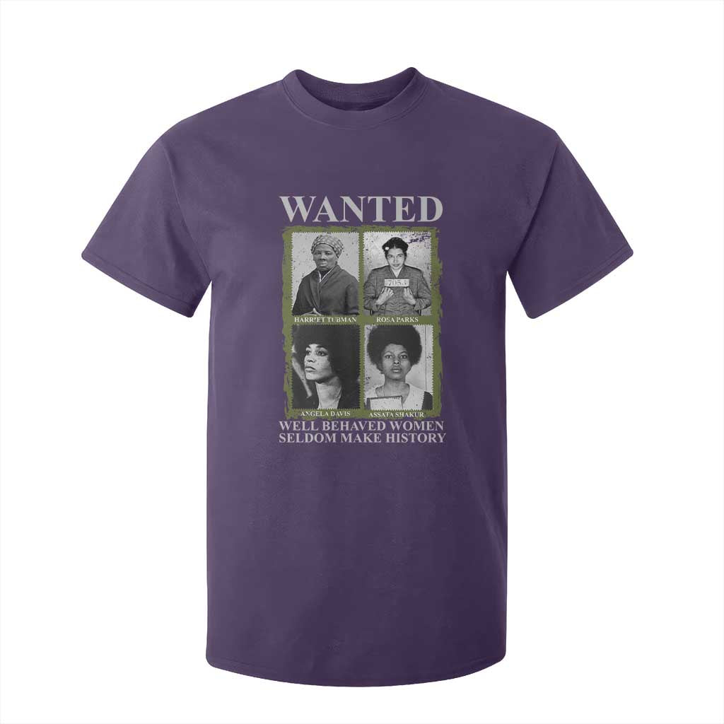 Black Women History T Shirt For Kid Harriet Tubman Rosa Parks Angela Davis Assata Shakur TS09 Purple Print Your Wear