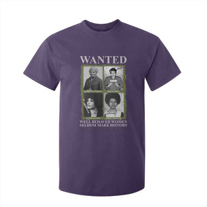 Black Women History T Shirt For Kid Harriet Tubman Rosa Parks Angela Davis Assata Shakur TS09 Purple Print Your Wear