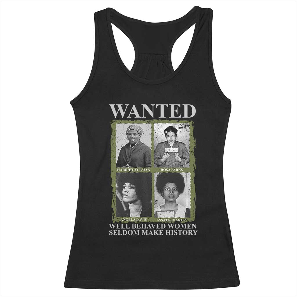 Black Women History Racerback Tank Top Harriet Tubman Rosa Parks Angela Davis Assata Shakur TS09 Black Print Your Wear