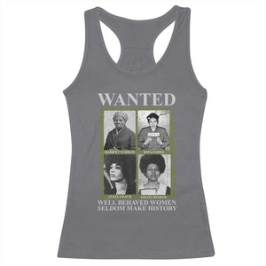 Black Women History Racerback Tank Top Harriet Tubman Rosa Parks Angela Davis Assata Shakur TS09 Charcoal Print Your Wear
