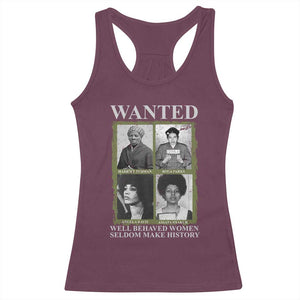 Black Women History Racerback Tank Top Harriet Tubman Rosa Parks Angela Davis Assata Shakur TS09 Maroon Print Your Wear
