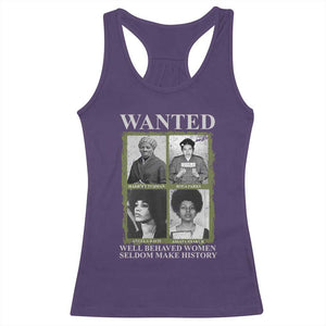 Black Women History Racerback Tank Top Harriet Tubman Rosa Parks Angela Davis Assata Shakur TS09 Purple Print Your Wear