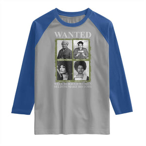 Black Women History Raglan Shirt Harriet Tubman Rosa Parks Angela Davis Assata Shakur TS09 Sport Gray Royal Print Your Wear