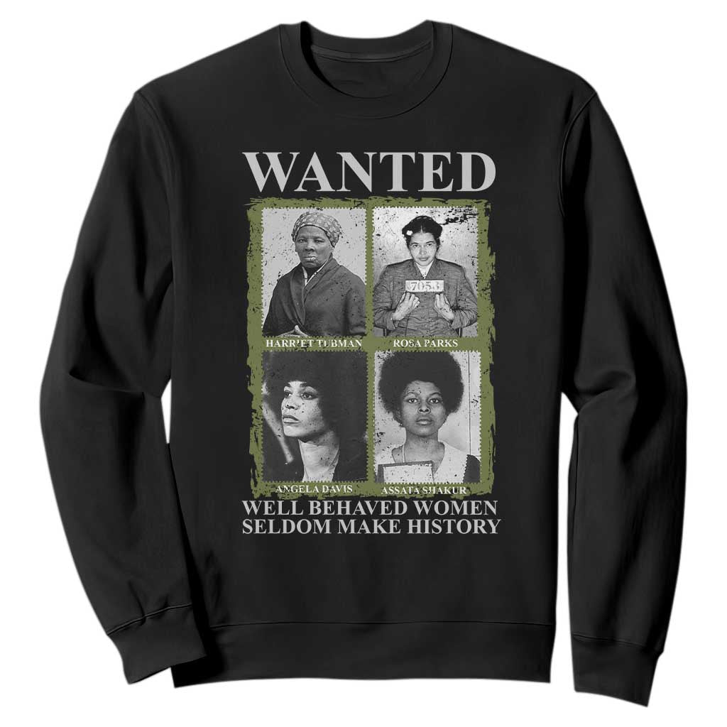 Black Women History Sweatshirt Harriet Tubman Rosa Parks Angela Davis Assata Shakur TS09 Black Print Your Wear
