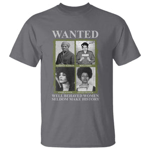 Black Women History T Shirt Harriet Tubman Rosa Parks Angela Davis Assata Shakur TS09 Charcoal Print Your Wear