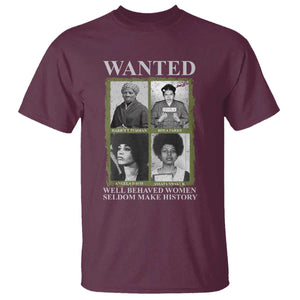 Black Women History T Shirt Harriet Tubman Rosa Parks Angela Davis Assata Shakur TS09 Maroon Print Your Wear