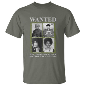 Black Women History T Shirt Harriet Tubman Rosa Parks Angela Davis Assata Shakur TS09 Military Green Print Your Wear
