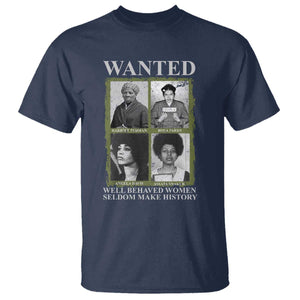 Black Women History T Shirt Harriet Tubman Rosa Parks Angela Davis Assata Shakur TS09 Navy Print Your Wear