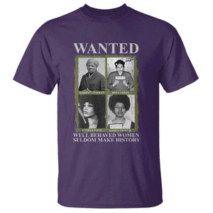 Black Women History T Shirt Harriet Tubman Rosa Parks Angela Davis Assata Shakur TS09 Purple Print Your Wear
