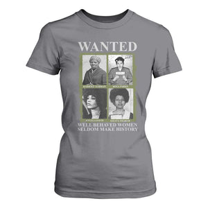 Black Women History T Shirt For Women Harriet Tubman Rosa Parks Angela Davis Assata Shakur TS09 Charcoal Print Your Wear