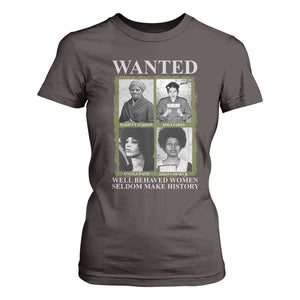 Black Women History T Shirt For Women Harriet Tubman Rosa Parks Angela Davis Assata Shakur TS09 Dark Chocolate Print Your Wear