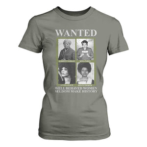 Black Women History T Shirt For Women Harriet Tubman Rosa Parks Angela Davis Assata Shakur TS09 Military Green Print Your Wear