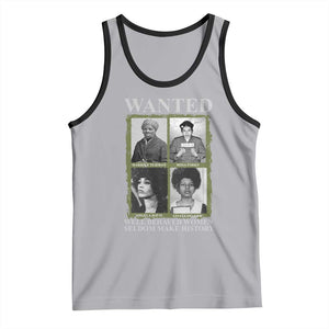 Black Women History Tank Top Harriet Tubman Rosa Parks Angela Davis Assata Shakur TS09 Athletic Heather Black Print Your Wear