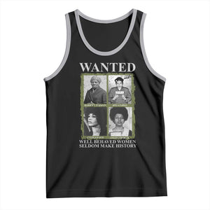 Black Women History Tank Top Harriet Tubman Rosa Parks Angela Davis Assata Shakur TS09 Black Athletic Heather Print Your Wear