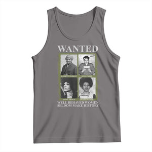 Black Women History Tank Top Harriet Tubman Rosa Parks Angela Davis Assata Shakur TS09 Deep Heather Print Your Wear